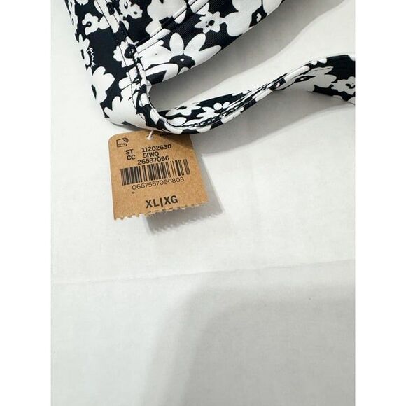 Pink Victoria's Secret NWT Sz XL  Black White Push Up Triangle Bikini Swim Top - Picture 10 of 11